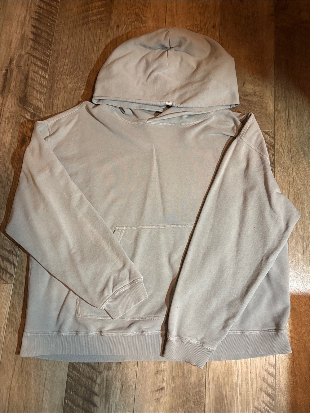 TKEES Light Gray Original Hoodie size 2 (medium)